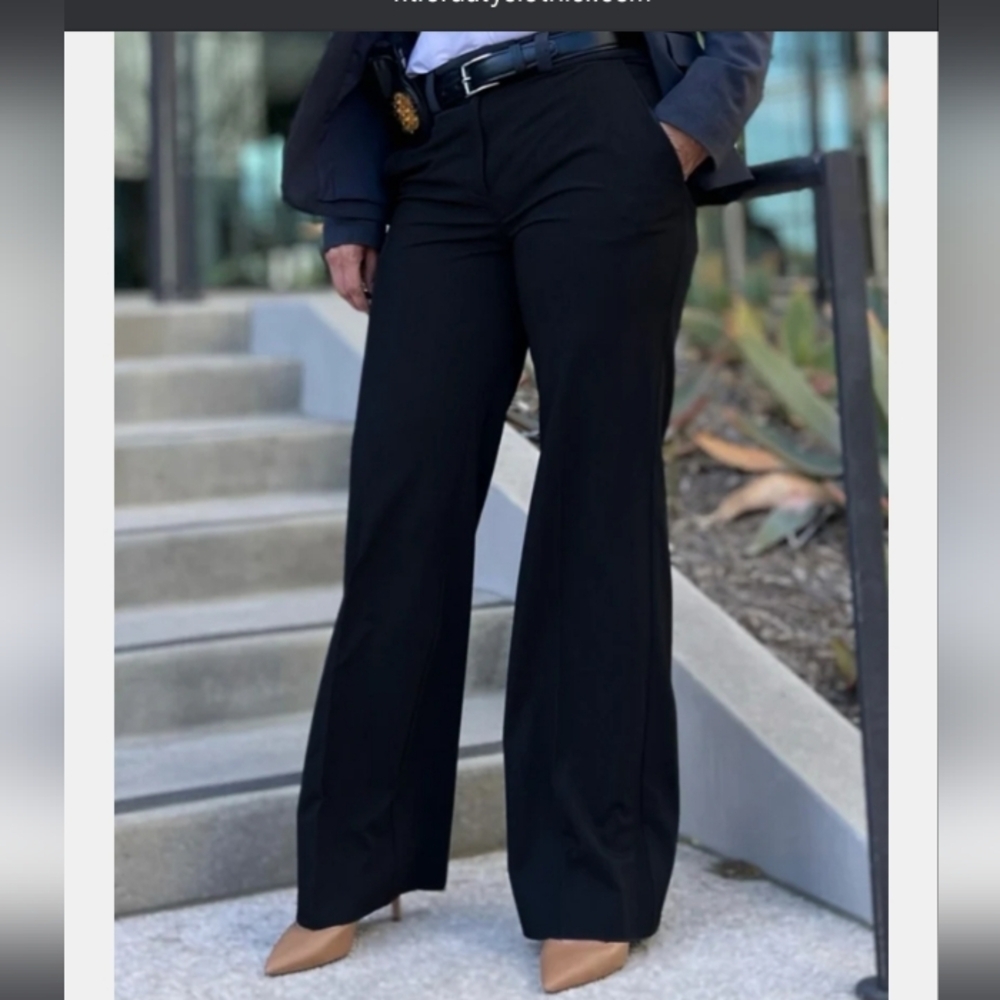 BUNDLE OF 2  Fit For Duty  Boot Cut Black Pants Size 8